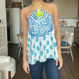 Lilly Pulitzer tie halter top
